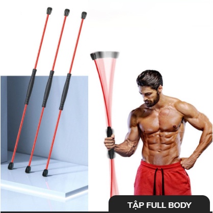 Gậy Rung Tập Gym G-Max - Dụng cụ tập gym tại nhà - Có thể tập luyện với nhiều tư thế khác nhau - VietphukienHN