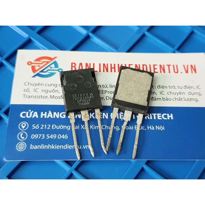IXFX34N80 34N80 Mosfet kênh N 34A 800V TO-3P ( tháo máy )