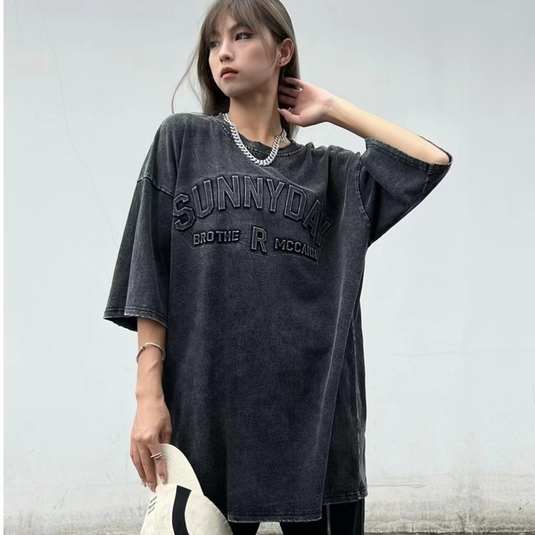 Áo Thun Nam Tay Ngắn Cổ Tròn In Chữ Cái Thời Trang Dành Cho Nam Nữ áo phông bigsize cổ tròn ngắn tay xuất khẩu cotton cao cấp