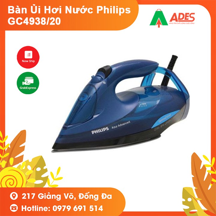 [Mã 154ELSALE2 giảm 7% đơn 300K] Bàn Ủi Hơi Nước Philips GC4938/20 - Hàng chính hãng