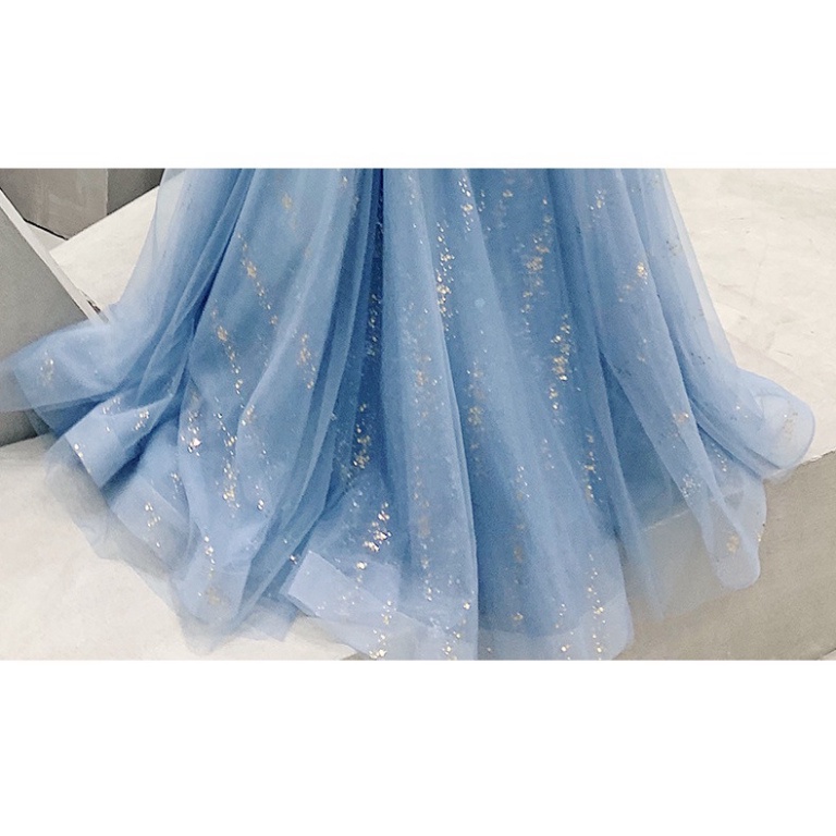 🔥BIGSIZE 40-90KG🔥🔥QUẢNG CHÂU🔥 Đầm Phù Dâu Dáng Dài Màu Xanh Dương Thời Trang dr đám cưới dự tiệc dạ hội dáng dài lướ