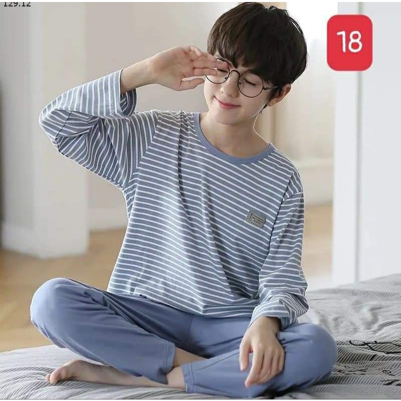 Bộ mặc nhà dài tay cao cấp cho bé trai size đại