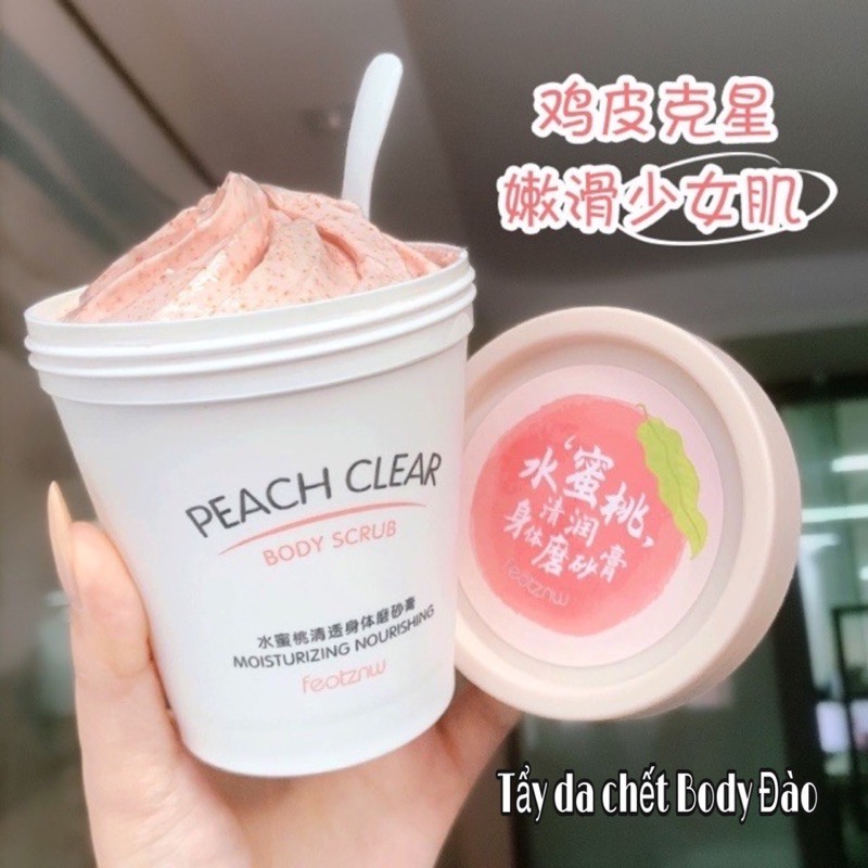 TẨY DA CHẾT BODY ĐÀO HEYXI PEACH CLEAR 200ml