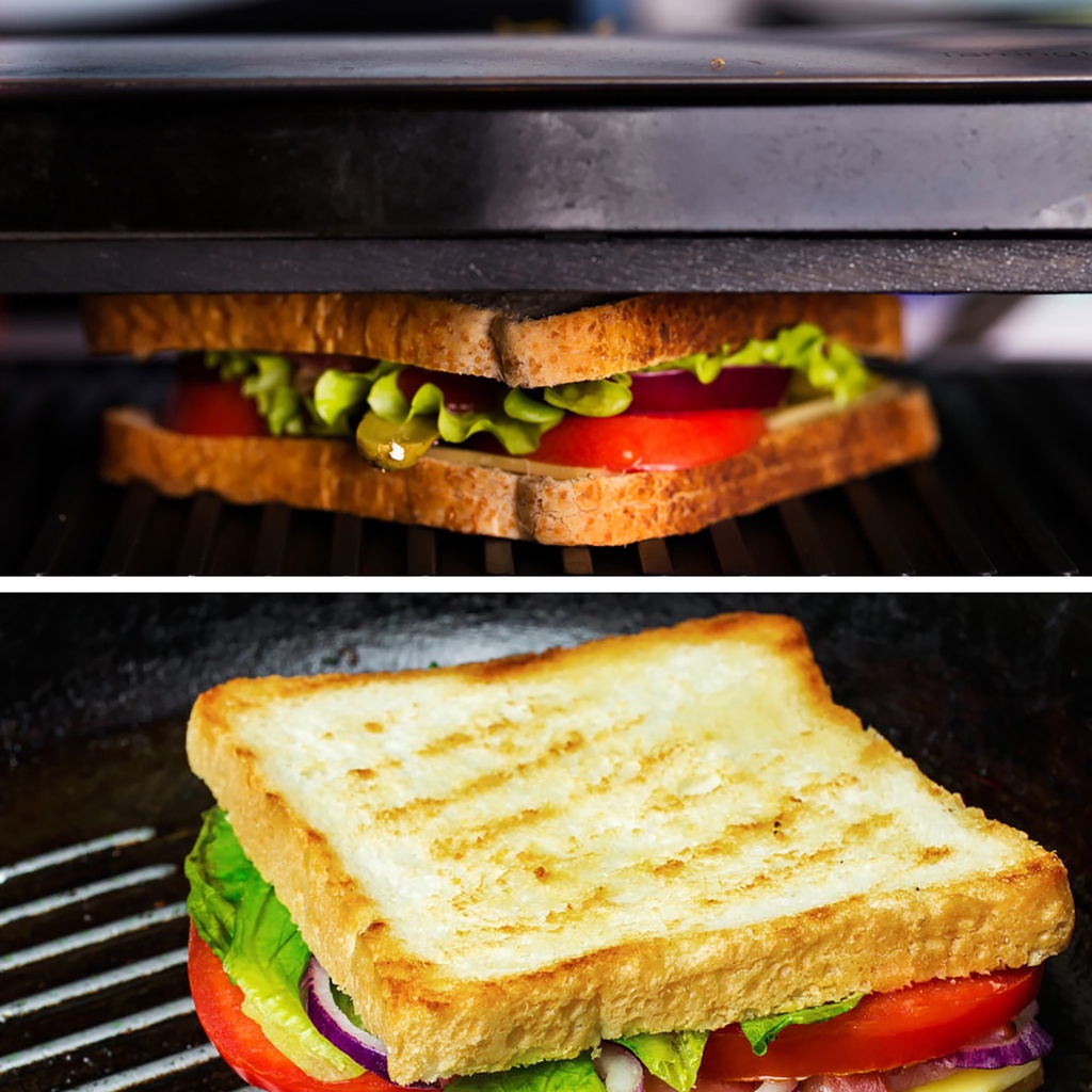 Máy Nướng Bánh Mì Kẹp Nướng Bánh Sandwich Làm Bánh Waffle Sonifer SF-6046