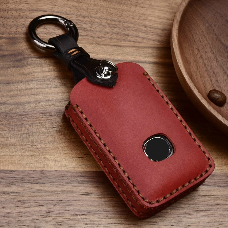 Vỏ da đựng chìa khóa 3 nút bấm kèm móc khóa cho xe hơi Mazda 3 2020 2019 Accesorios Alexa 3 CX4 CX5 CX8 19-up