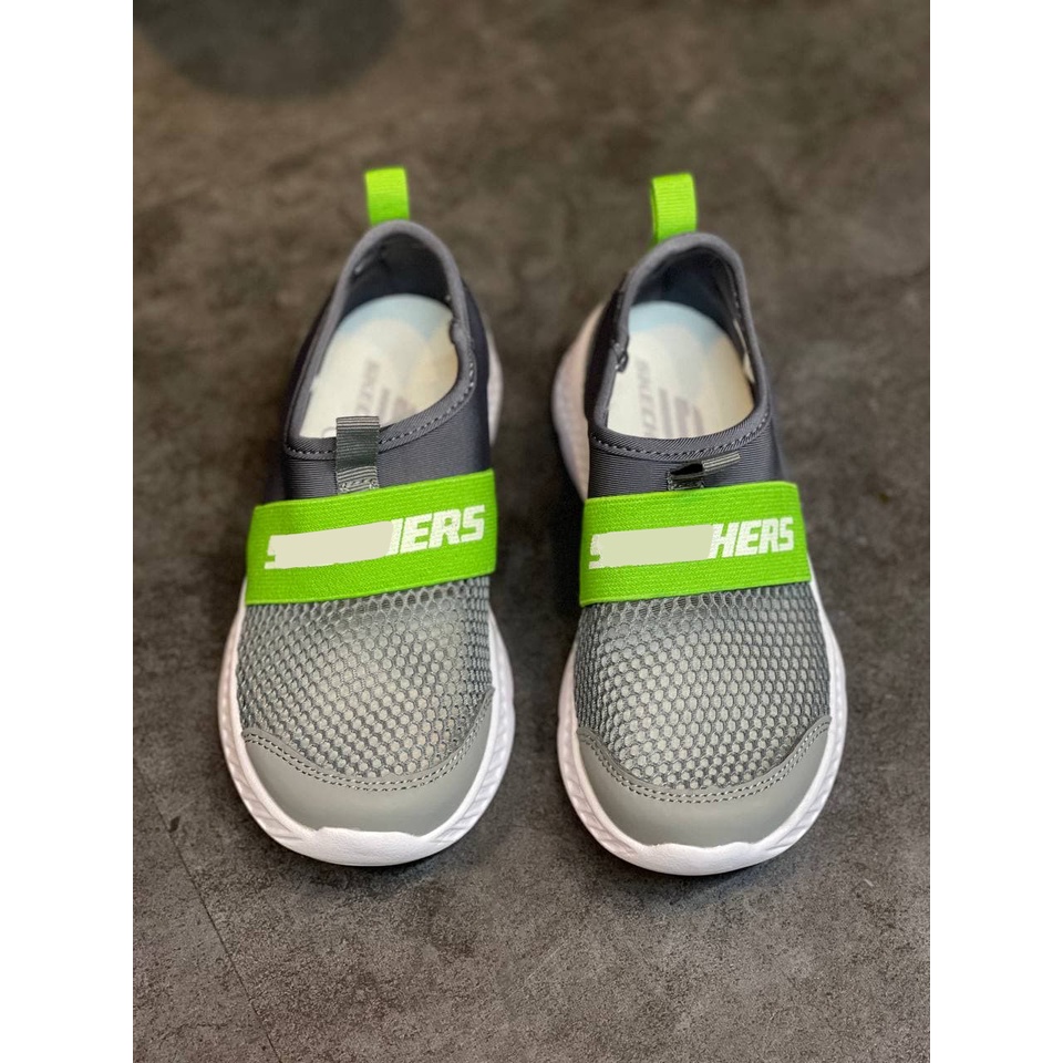 Giày Trẻ Em Skech Summer 2020 New Boys, Thiết kế Vải Lưới, Có phần vải thun băng ngang in logo tên sản phẩm