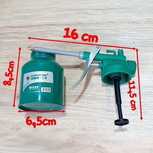 Bình Châm Nhiên Liệu Dung Tích 180ml Vòi Nhựa Dài 80mm Chất Liệu Sắt Sơn Tĩnh Điện