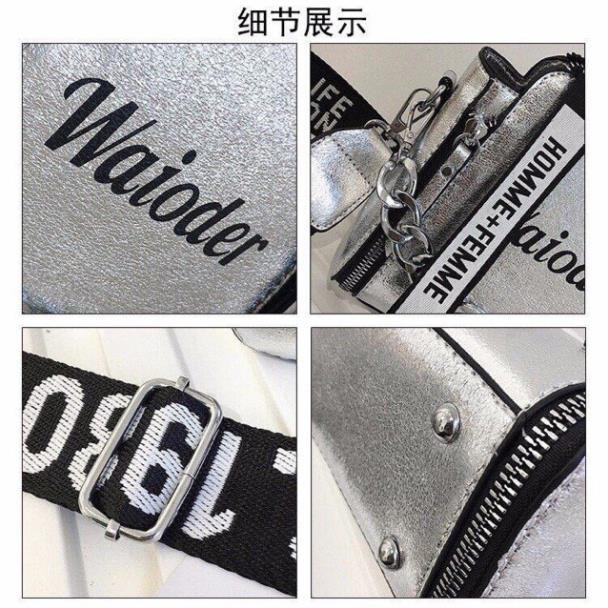 Túi xách thời trang Waioder dây chữ bản to hottrend 2018