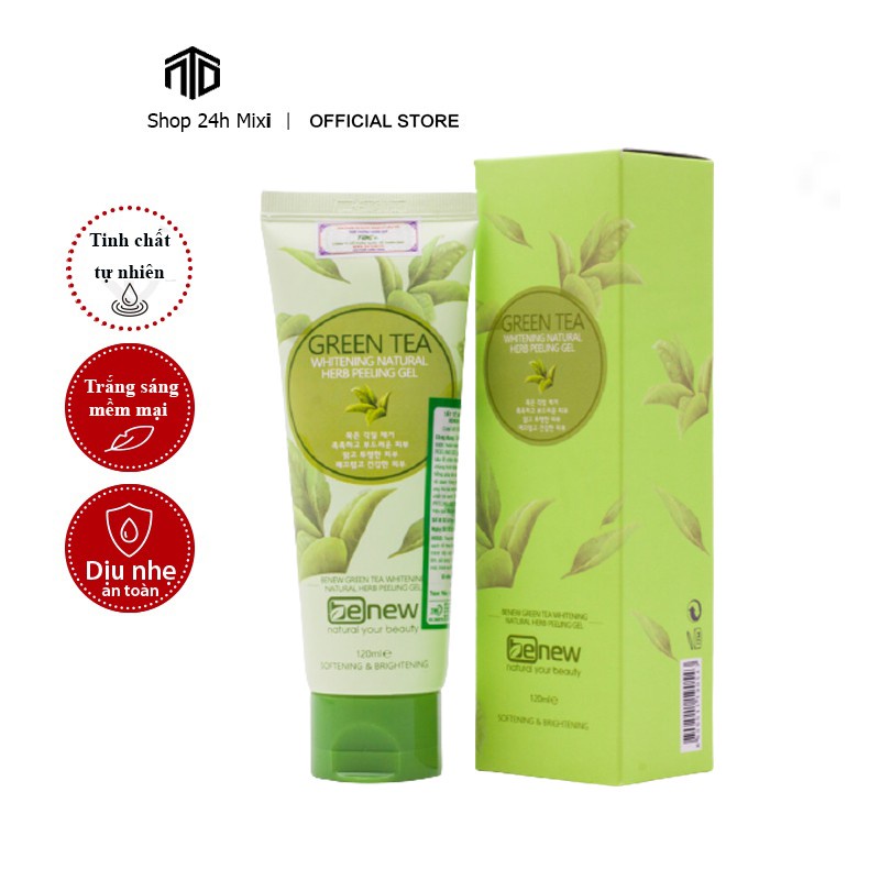 Tẩy Tế Bào Chết ,Tẩy Da Chết Trà Xanh BENEW HÀN QUỐC GREEN TEA PEELING GEL An toàn , Dịu nhẹ , Không khô da- 120ml