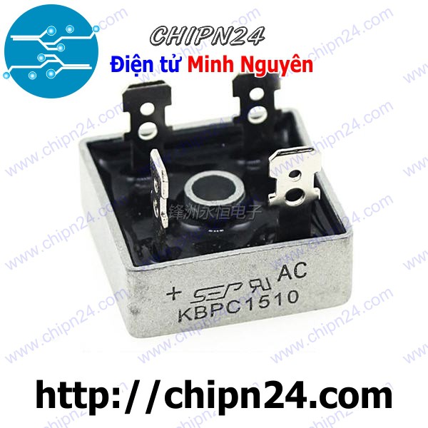 [1 CON] Cầu Diode KBPC1510 15A 1000V (15A vuông)