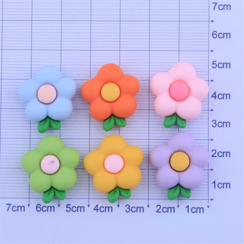 Bộ 10 Kẹp Tóc Hình Hoa Hướng Dương Bằng Nhựa Trong Suốt DIY