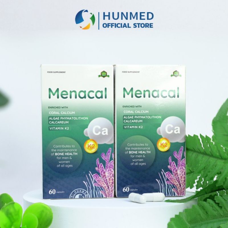🆘   Canxi Menacal Canxi Từ Tảo Biển Và San Hô Cho Mẹ Bầu Và Trẻ Nhỏ.Hộp 60