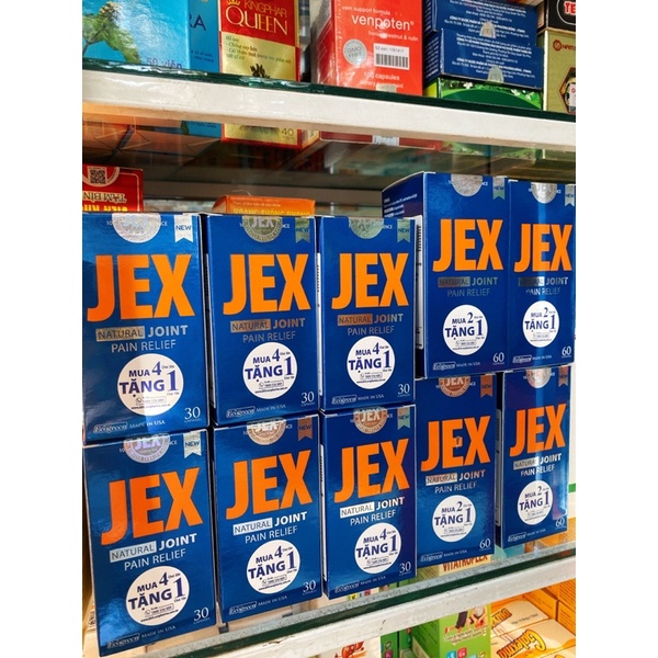 [chính hãng] JEX NATURAL JOINT PAIN RELIEF 60 viên, tích điểm mua 2 tặng 1.