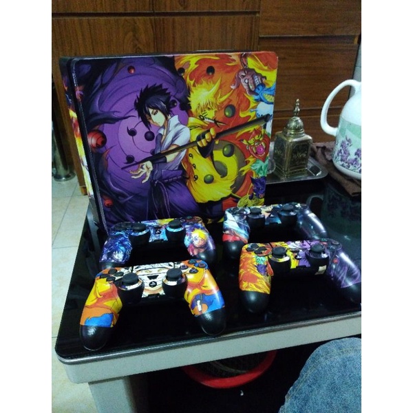 Miếng dán trang trí skin ps4 chủ đề Naruto