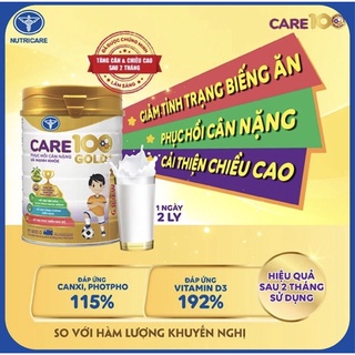 Sữa Bột Care 100plus 900g