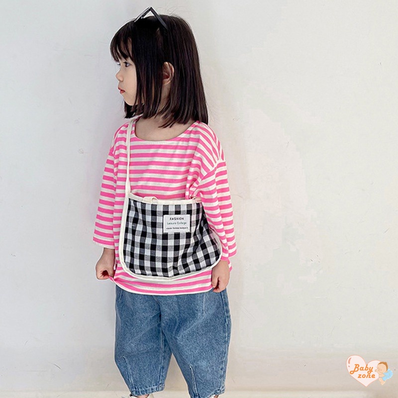 Túi Đeo Chéo Vai Hình Vuông Nhỏ Thời Trang Xuân Thu Cho Bé