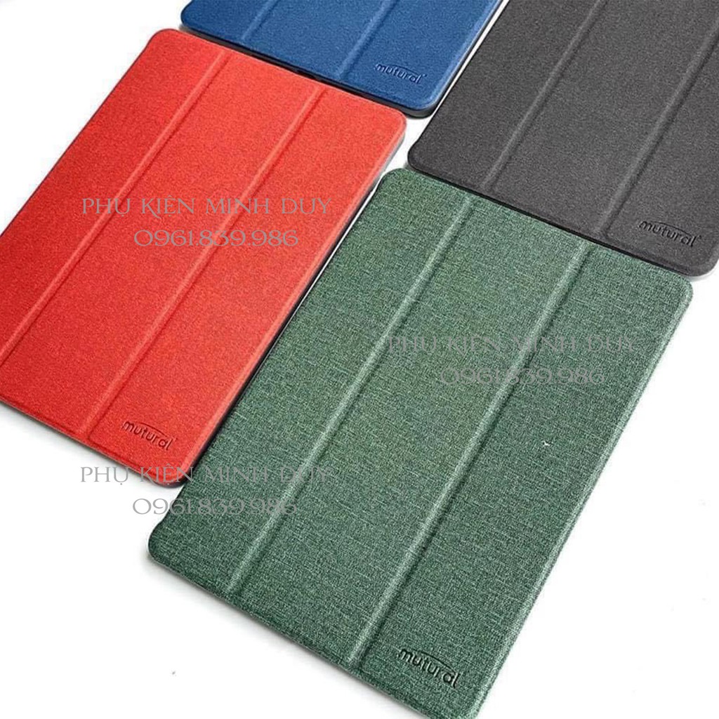 (Đã có Ipad 10.8' 2020) Bao da Mutural có khay để bút cho Ipad Mini 5, 9.7’ (ipad 5/6/7/8/2018), 10.2' 10.5’ 11’ 12.9’ ❤ | BigBuy360 - bigbuy360.vn