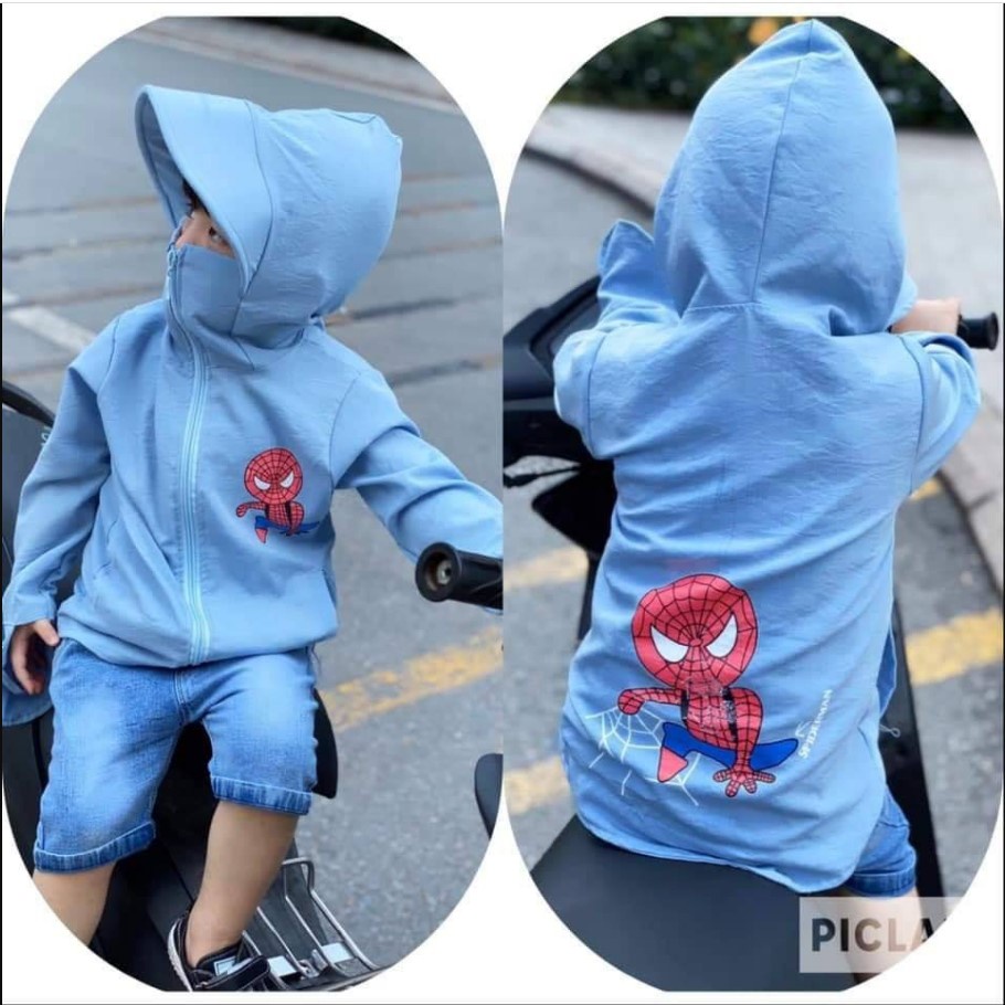 Combo 60 áo chống nắng in hình siêu nhân cho bé