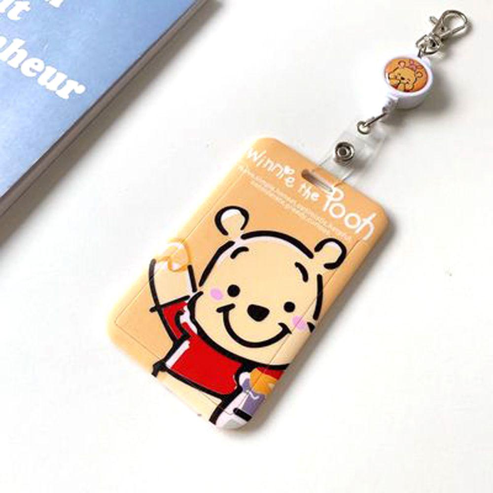 ELEGANT Ví Đựng Thẻ ID / Thẻ ID Hình Chuột Mickey Có Khóa Thu Gọn Được