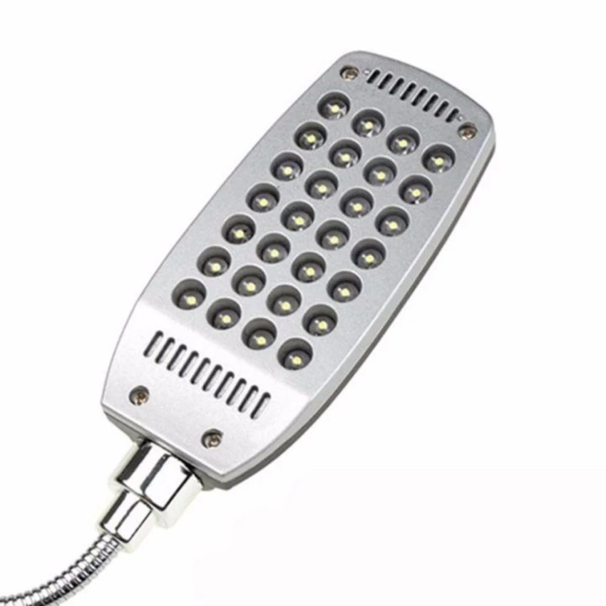 2 đèn học LED usb 28 bóng siêu sáng quay 360 độ (Bạc)