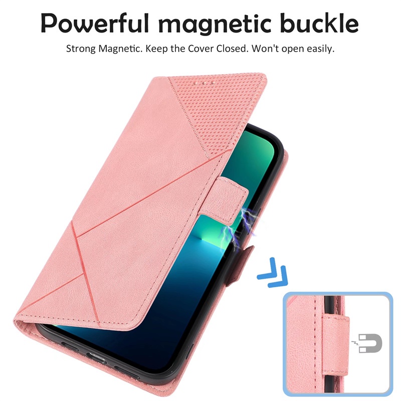 Ốp Điện Thoại Bằng Da PU Có Ngăn Đựng Thẻ Khóa Nam Châm Cho iPhone 12 13 Mini Pro Max