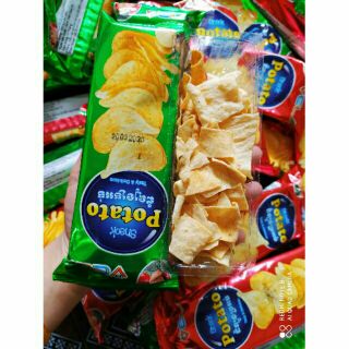 2 gói snack bim bim khoai tây potato giòn ngon