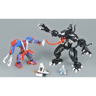 💥💥 Lắp Ráp 11188 Siêu Nhện Máy chiến đấu Venom 💥💥 Series Spiderman Trở về nhà