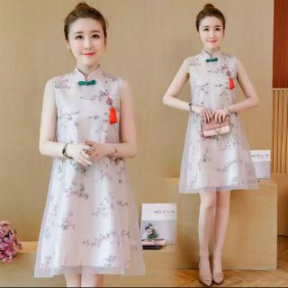 Váy suông nữ cổ tàu hàng cao cấp