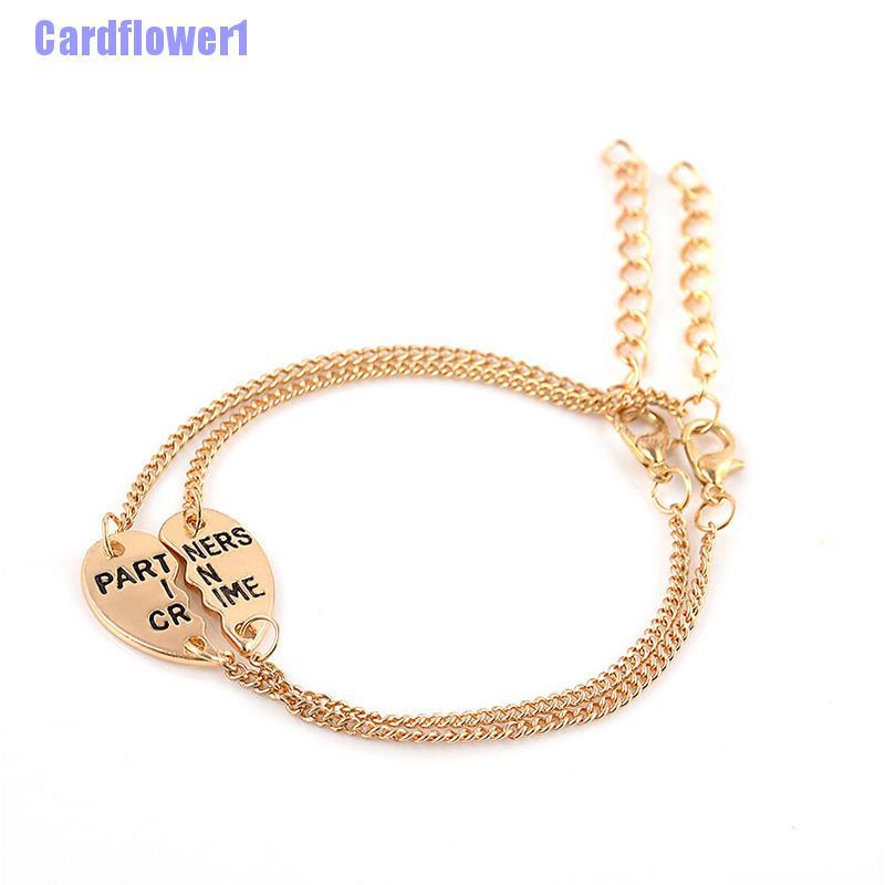 Set 2 Mặt Dây Chuyền Hình Trái Tim Khắc Chữ Best Friends