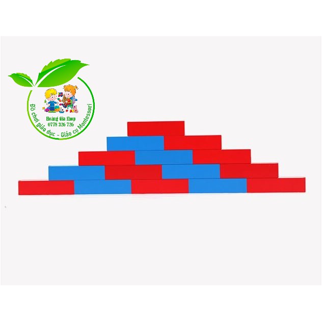 Gậy số 5 bước Montessori (Toddler Numerial Rods)