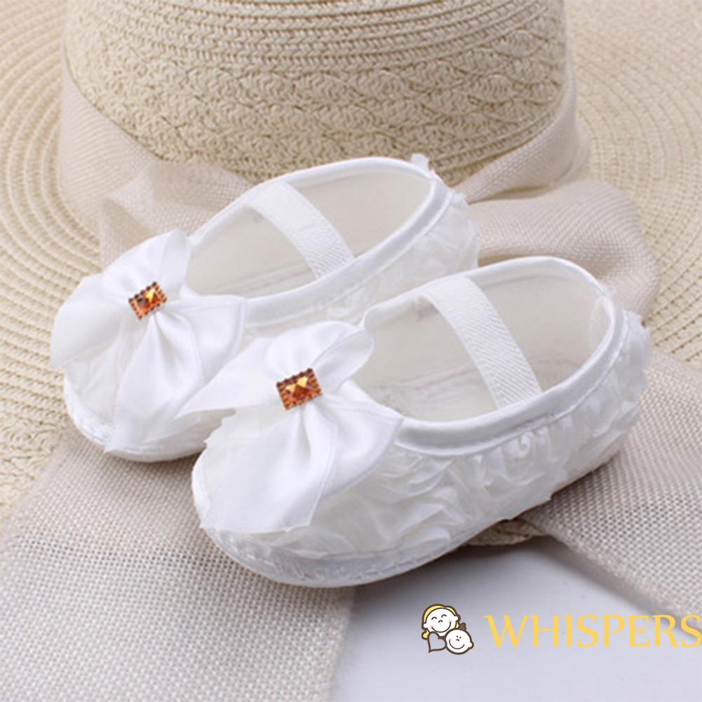 Giày Tập Đi Đế Mềm Cho Bé Gái Từ 0-18 Tháng Tuổi