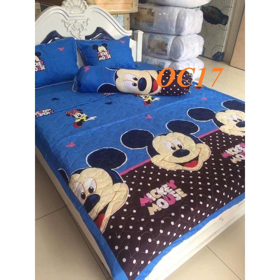 XẢ HÀNG Bộ Drap Cotton poly 5 món+Tặng Bộ lịch bàn One Piece(35k)