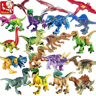 Bộ đồ chơi lắp ráp SLUBAN 60-02 chủ đề khủng long kỷ Jura vui nhộn cho bé