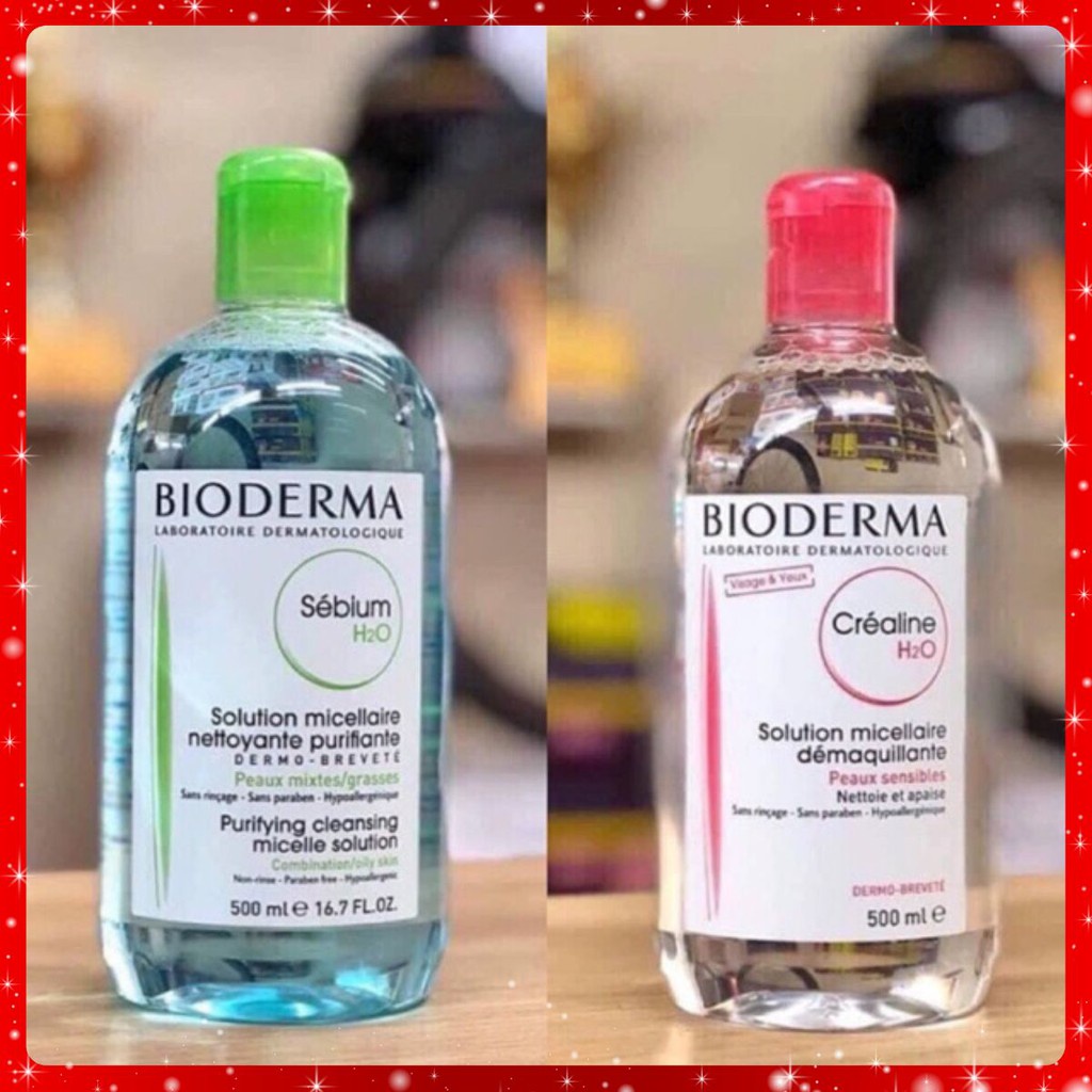 Nước Tẩy Trang Bioderma Créaline H2O Nắp Bật Bản Mới Nhất Đủ Size [Hàng Chính Hãng]