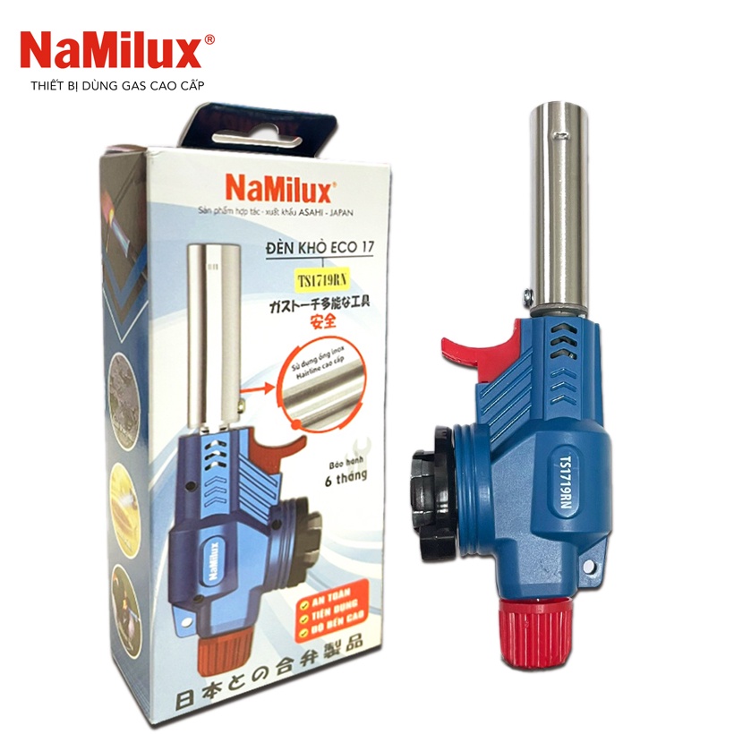 Đèn khò gas NAMILUX TS1719RN - [ HỎA TỐC ] - Đèn khè ga ECO 20 Công suất cao 1.4 kW - Hàng Chính Hãng