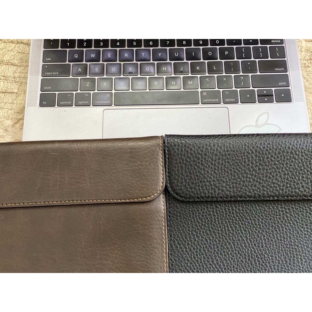 Bao Da Macbook, Túi Da Macbook Thời Trang Kích Thước  13' - 15' - BH 12 THÁNG - NOBOX - Clément