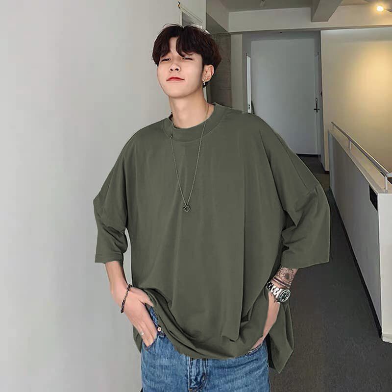 Áo phông oversize tay lửng, JACKLANE, Áo cộc tay Unisex Jack Lane