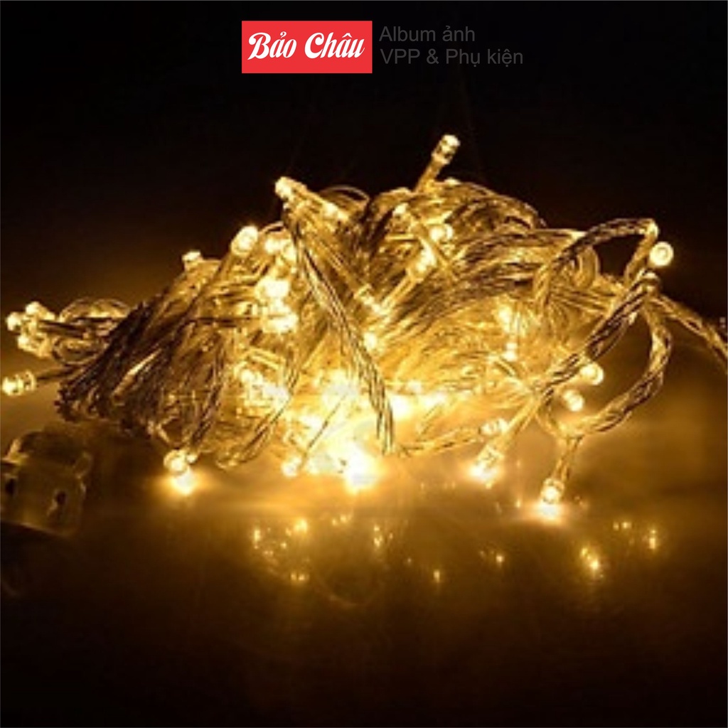 Đèn LED Trang Trí Màu Vàng Nắng 5m ~8m Cắm Điện- Dây Đèn Trang Trí Phòng Ngủ, Noel