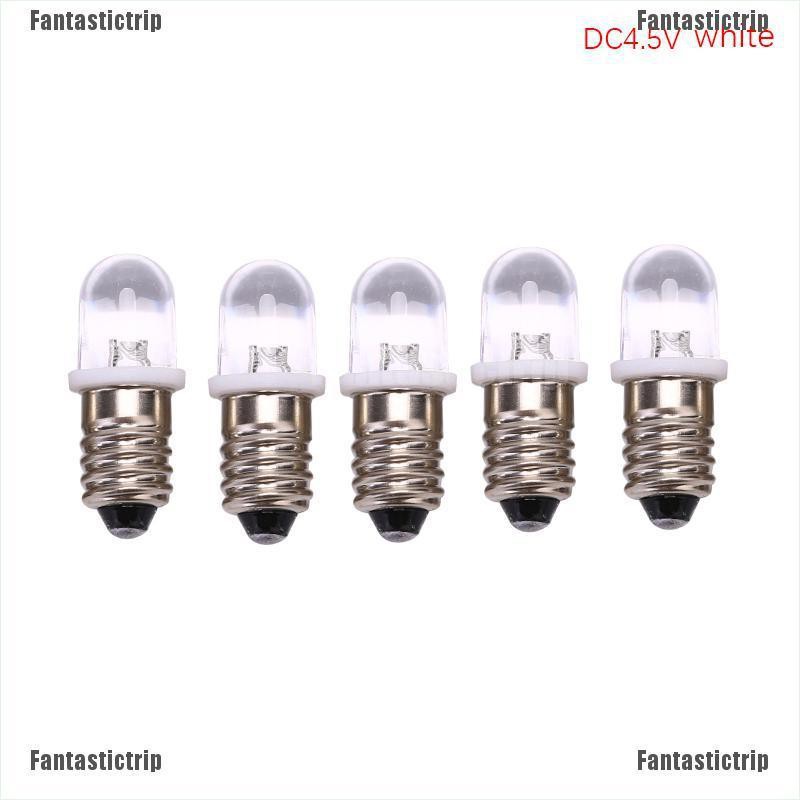 Bộ 5 Bóng Đèn Led E10 Dc 3v Chất Lượng Cao
