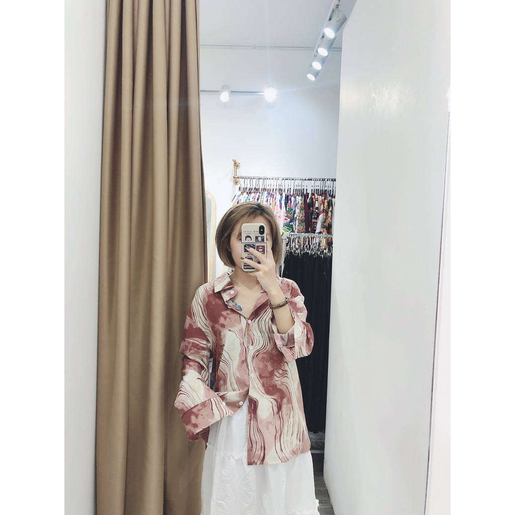 Sơ mi Loang gỗ hồng | 11 HIN