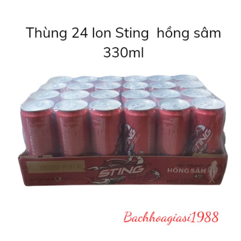 Now ship- Thùng 24 lon sting hương dâu 330ml