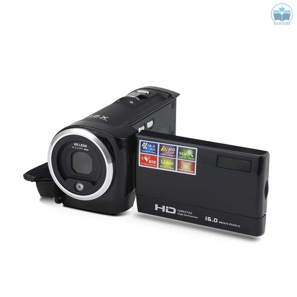 Video Camera Camcorder Vlogging Camera FHD 1080P 16MP 16x Digital Zoom 2.7 Inch 270 Degree Rotatable LCD with Battery