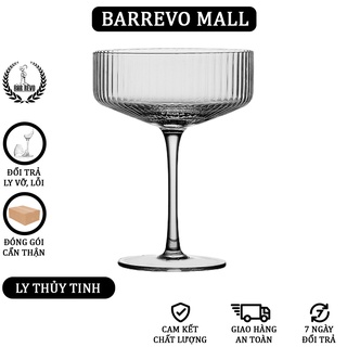 Striped Cocktail Glass - Ly Cocktail Thủy Tinh