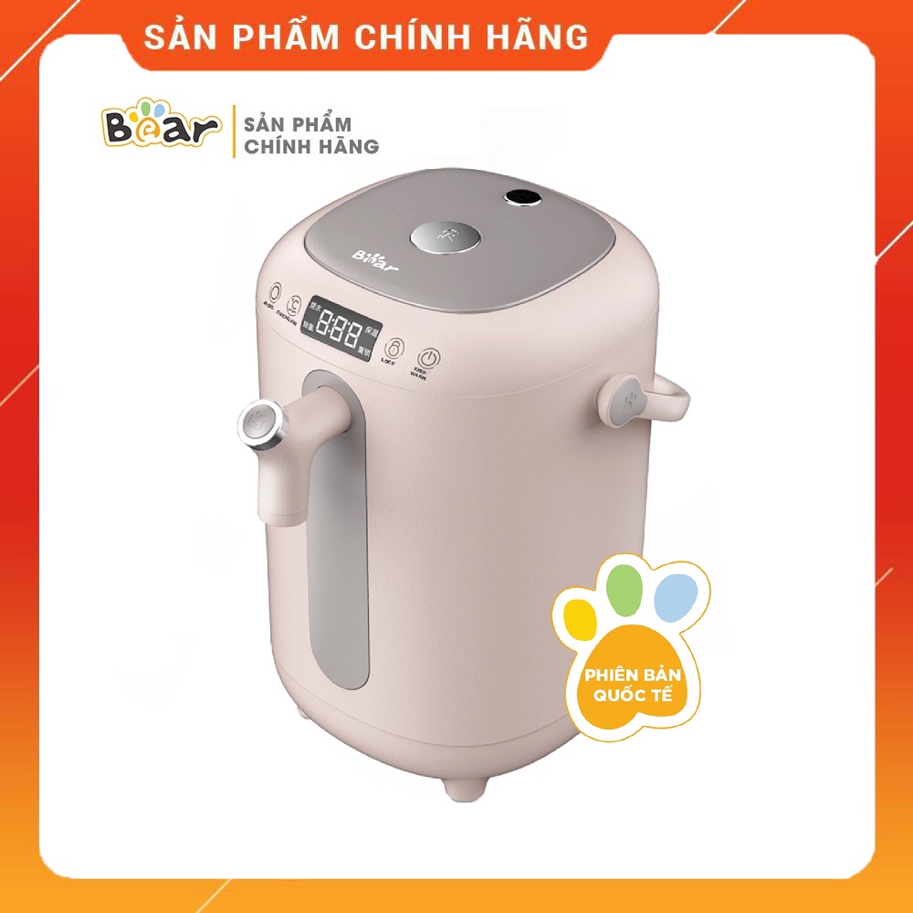 [Bear Chính Hãng] Bình Thủy Đun Điện Giữ Nhiệt Bear KE-B30V1 – Màu Hồng, tích hợp 11 mức nhiệt và 2 chế độ đun sôi