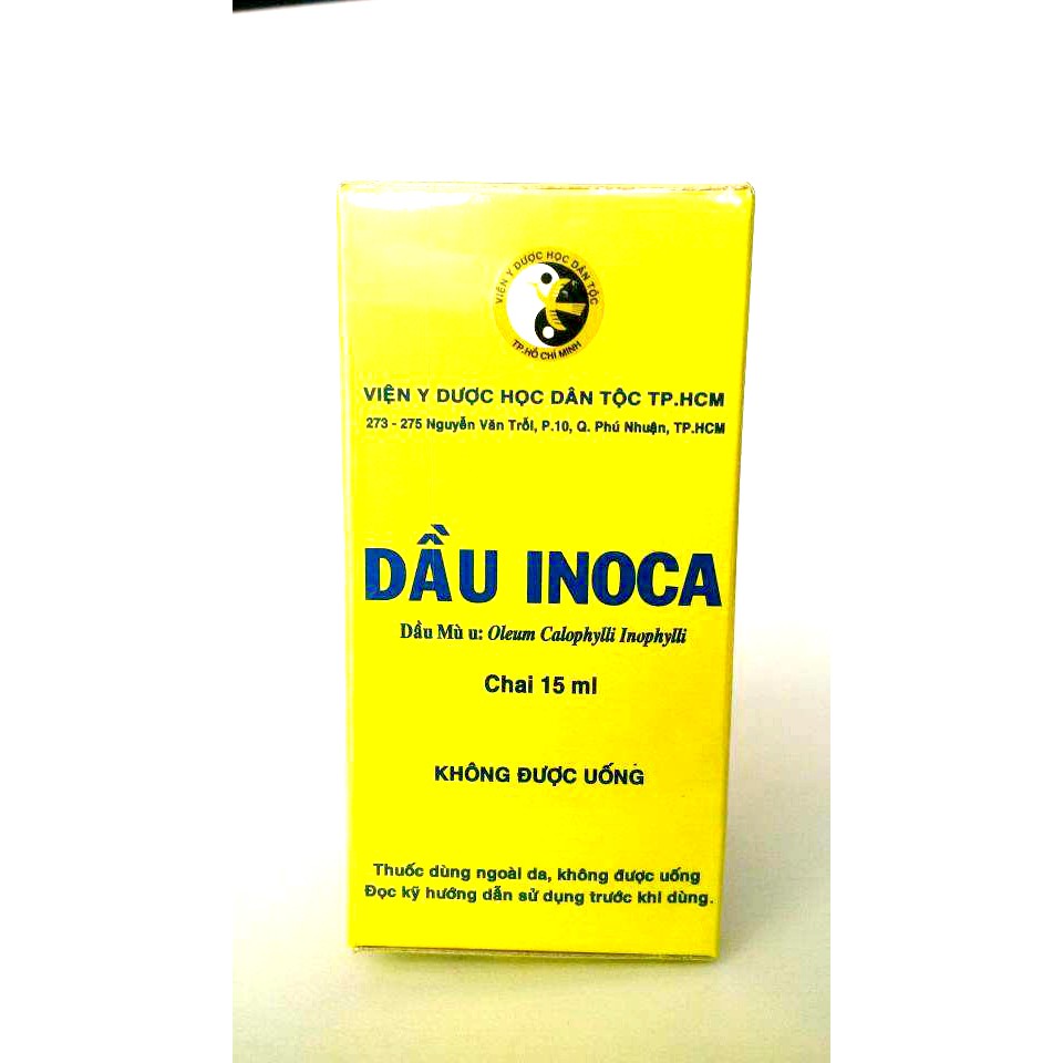 Dầu mù u inoca 15ml chuẩn Viện Y Dược học Dân tộc