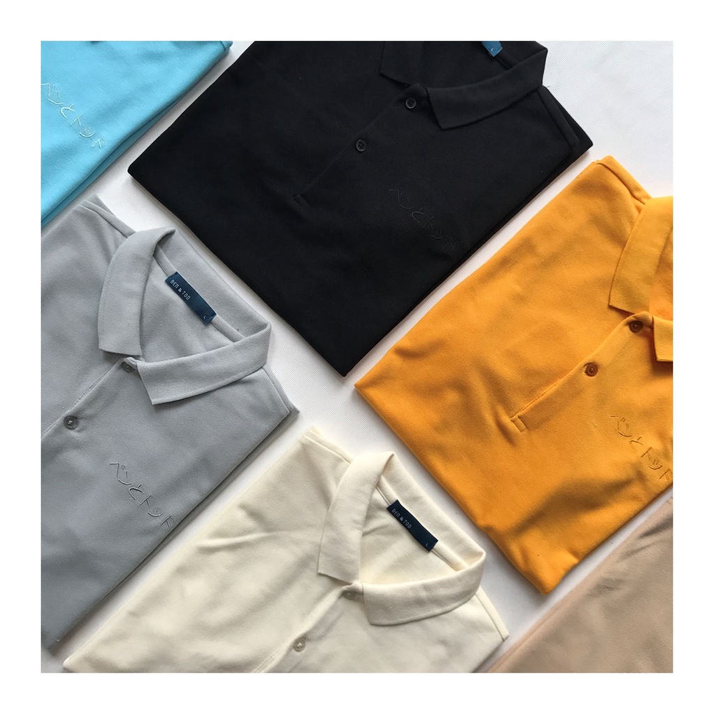 Áo thun polo có cổ nam BEN&TOD họa tiết cotton co giản thoáng mát trơn 029 | BigBuy360 - bigbuy360.vn