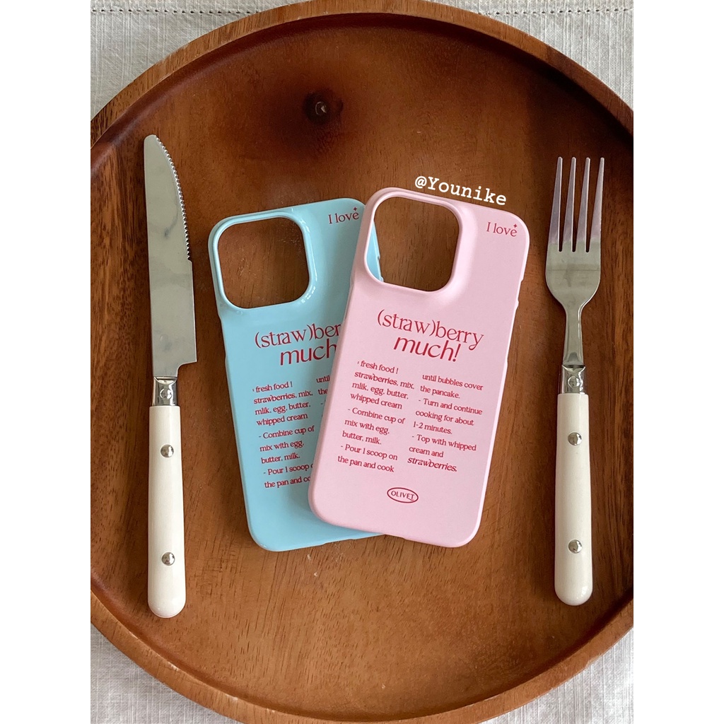 Ốp Điện Thoại Họa Tiết Trái Dâu / Đào Cho Iphone 15 / 14 / 13pro / 12promax / 14pro / 11 12 Mini