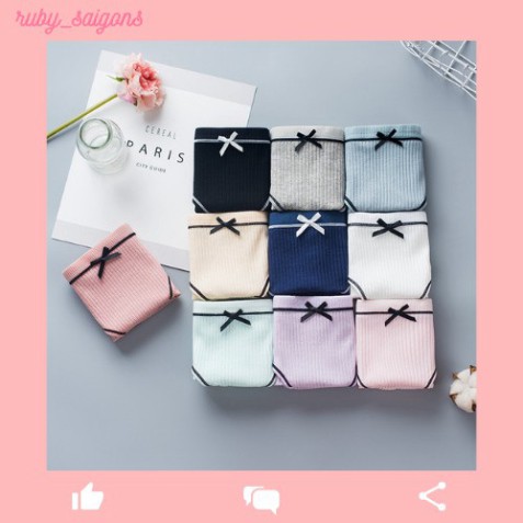 Quần lót nữ ⚡ HOT DEAL ⚡ Quần chíp nữ chất liệu cotton cao cấp chống khuẩn RUBY SAIGON