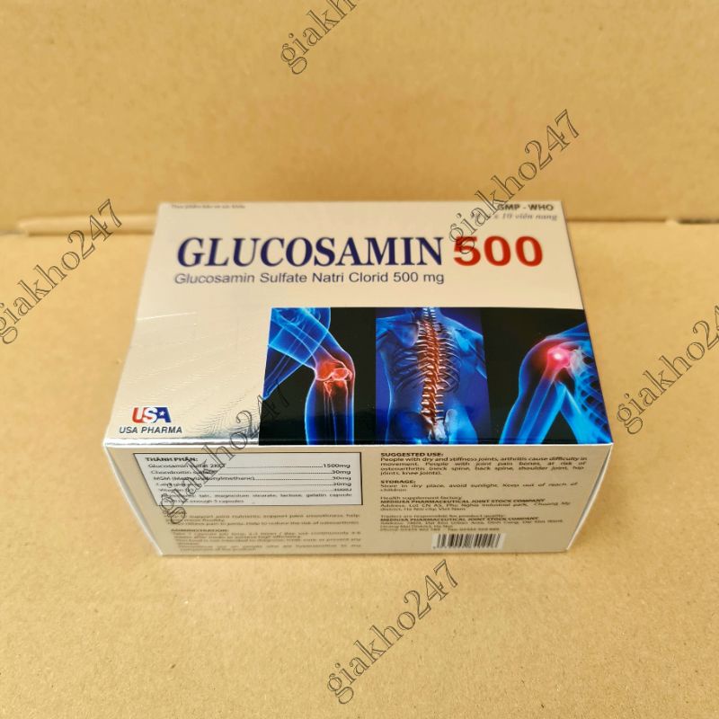 GLUCOSAMIN 500 - HỖ TRỢ TĂNG TIẾT DỊCH KHỚP