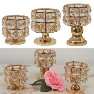 Crystal Tea Light Candle Holder Wedding Table Centerpiece Dinner 8x7.5CM
